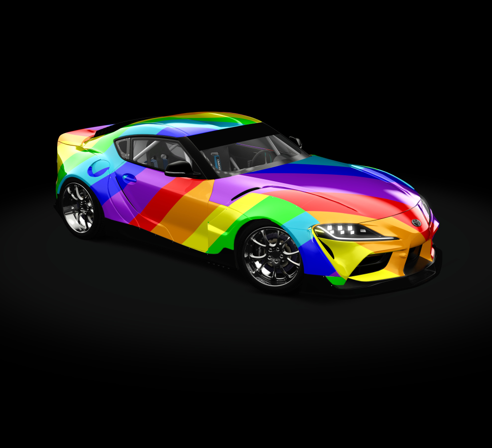 Sour's 2021 Toyota GR Supra, skin rainbow