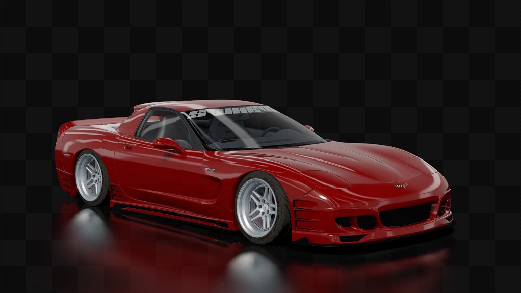 SWARM || LHD Victor C5 Z06 V3 Beta, skin Ruby Red