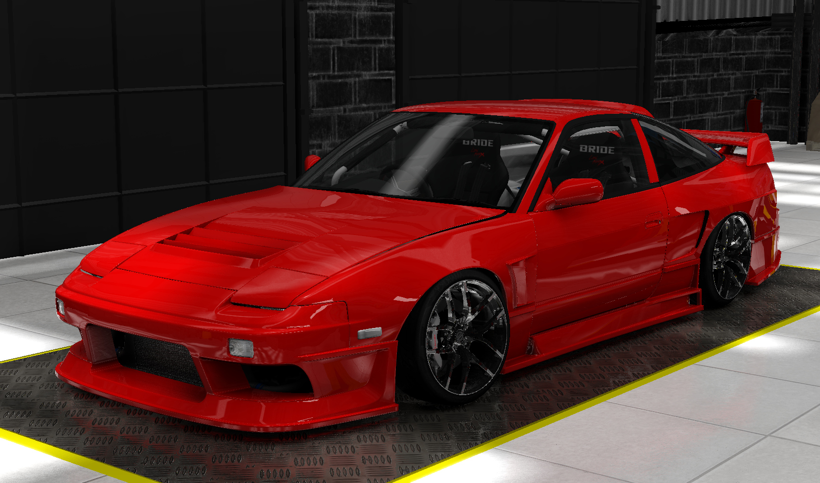 Tony Nissan 180SX RPS13 Carmodify Wonder V2, skin lightning_red
