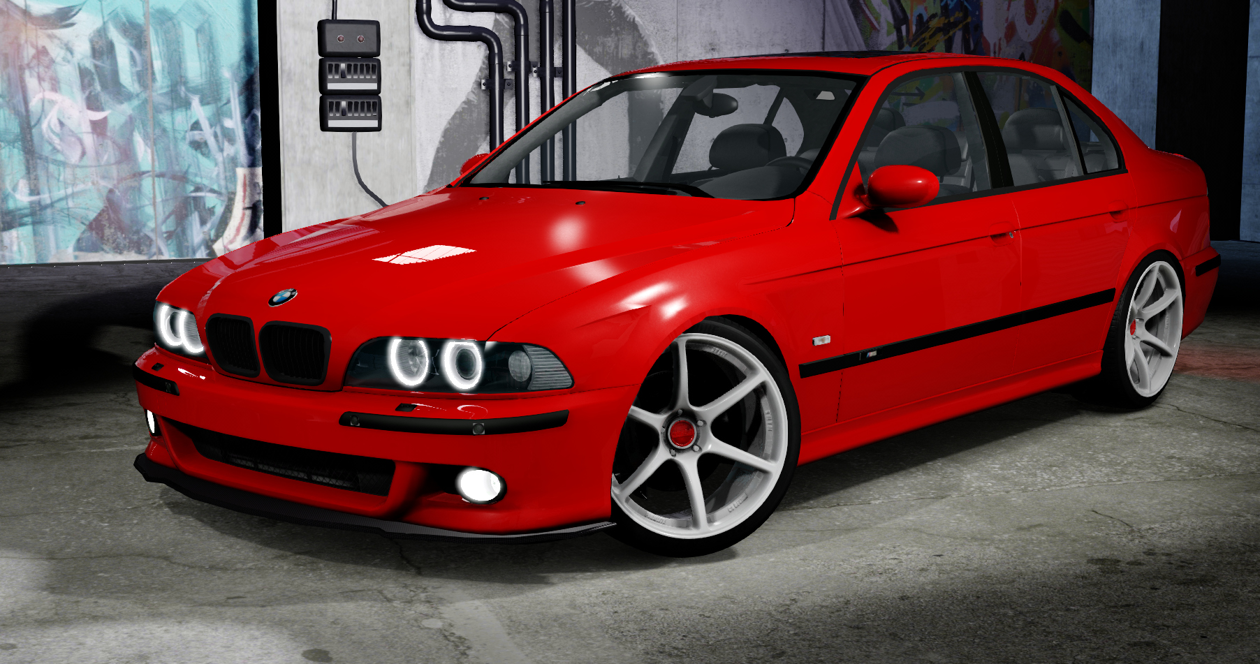 BMW M5 E39 '95 Drift, skin lightning_red
