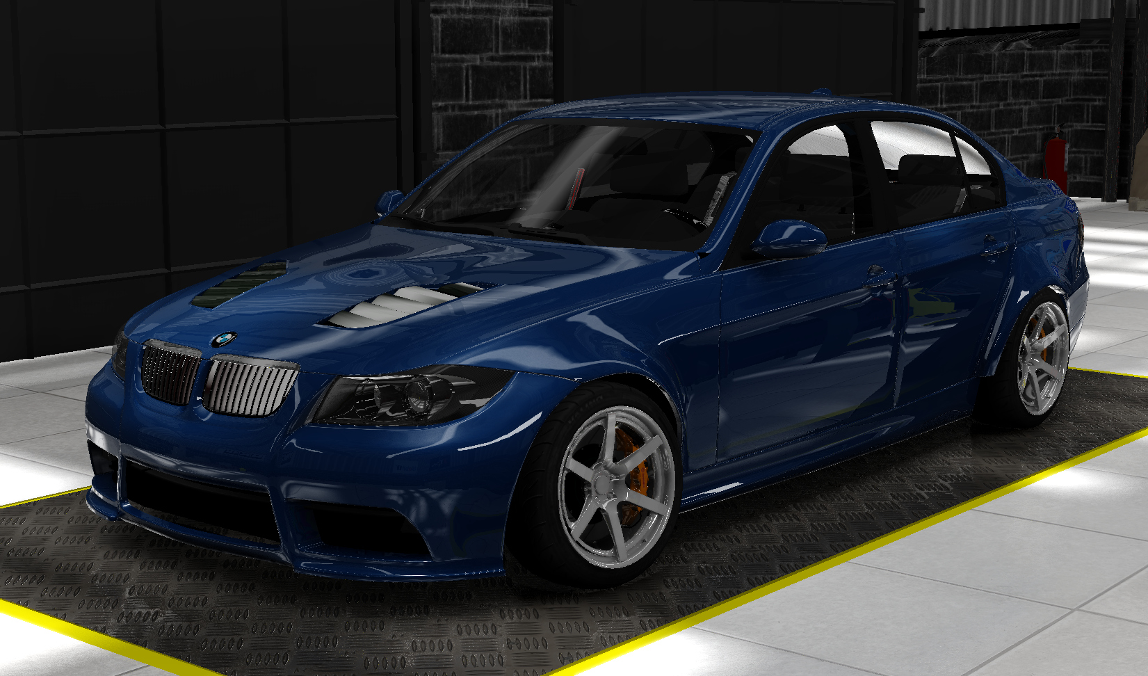 BMW E90 Drift, skin Light Blue