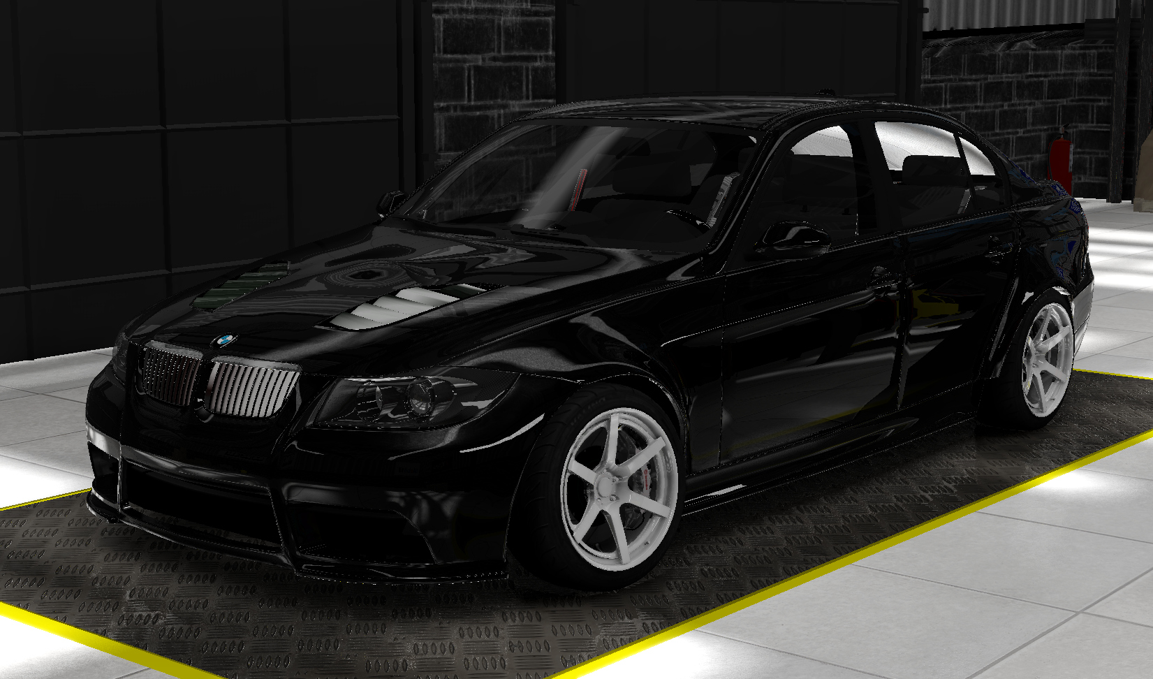 BMW E90 Drift, skin black