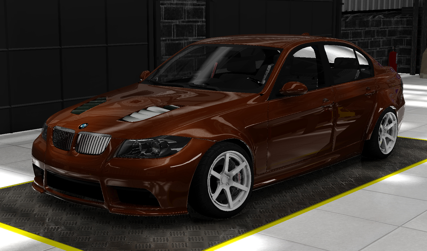BMW E90 Drift, skin brown