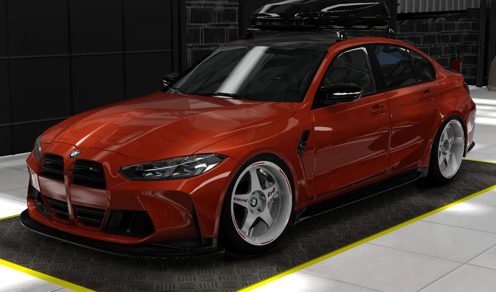 BMW M3 G80 Drift, skin 09_Sakhir_Orange