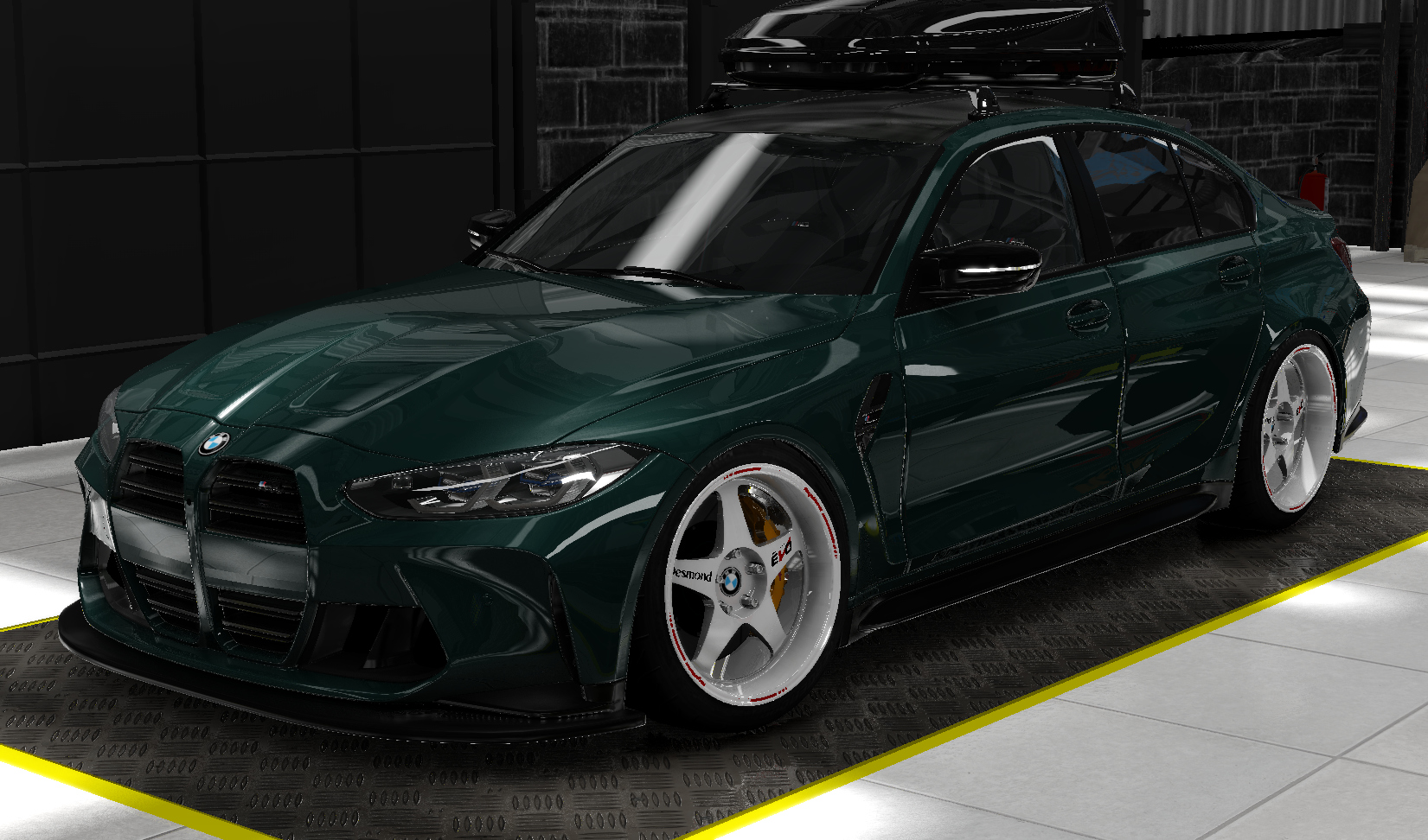 BMW M3 G80 Drift, skin Dark Green
