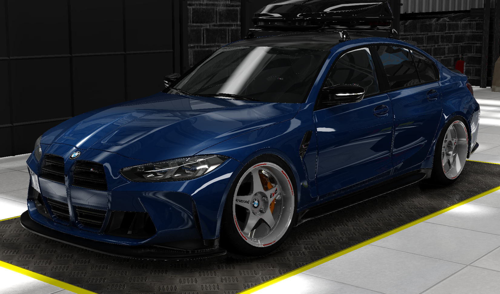 BMW M3 G80 Drift, skin Light Blue