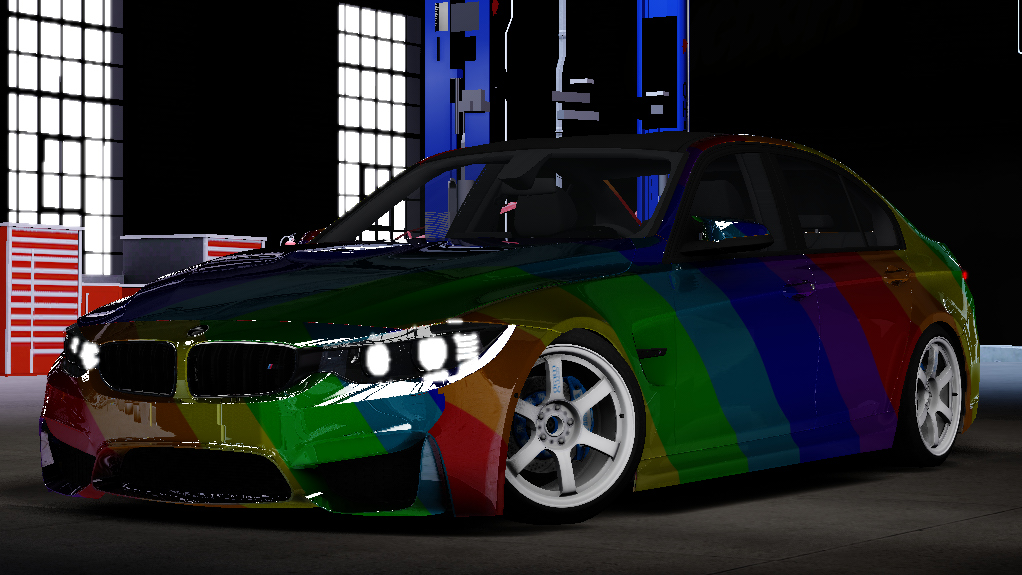 BMW M3 F30 Drift '16, skin rainbow