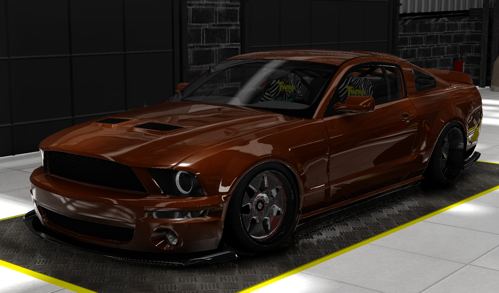 Ford Mustang S197, skin brown