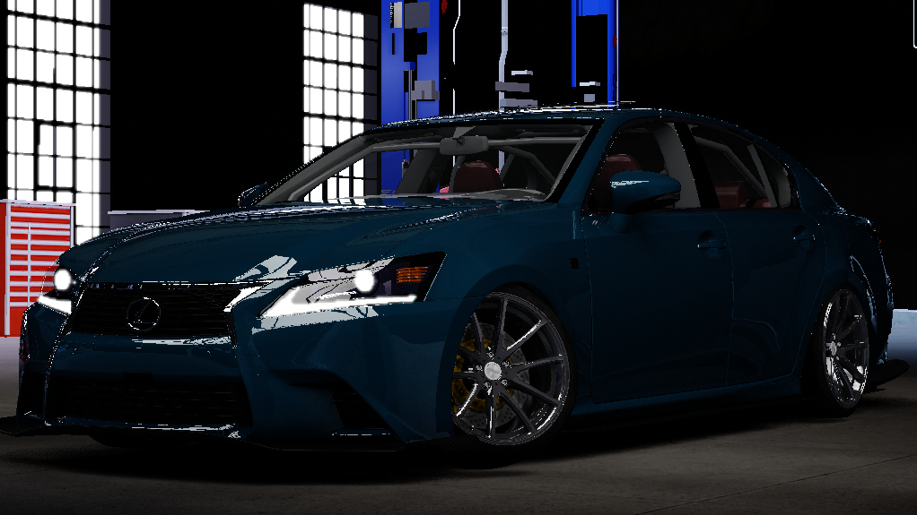 Lexus GSF Drift, skin Marlin Blue