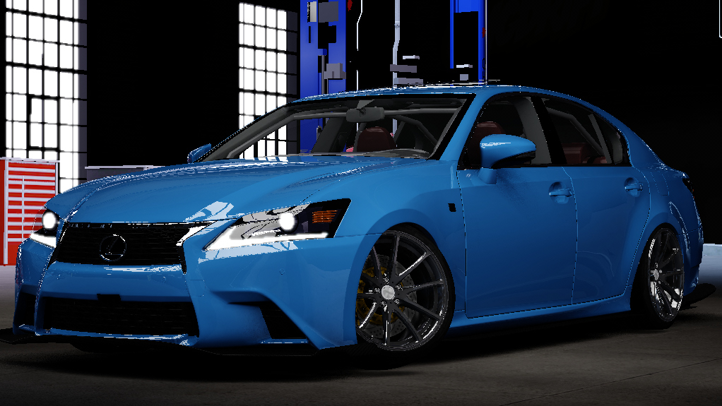 Lexus GSF Drift, skin hyper blue