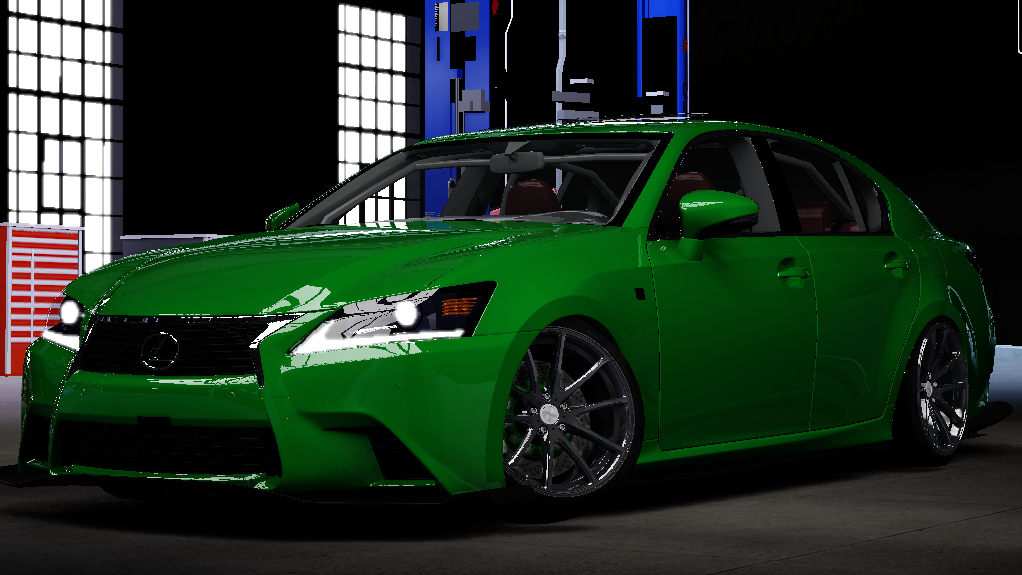 Lexus GSF Drift, skin limegreen