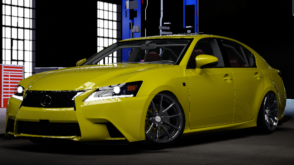 Lexus GSF Drift, skin vivid_yellow