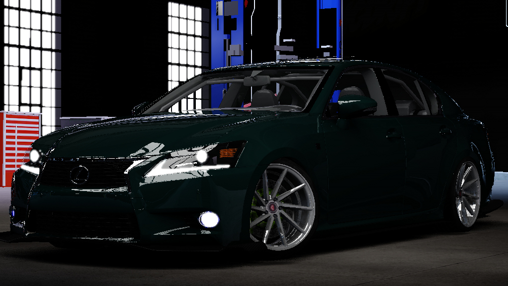Lexus GSF Drift Vossen, skin Dark Green