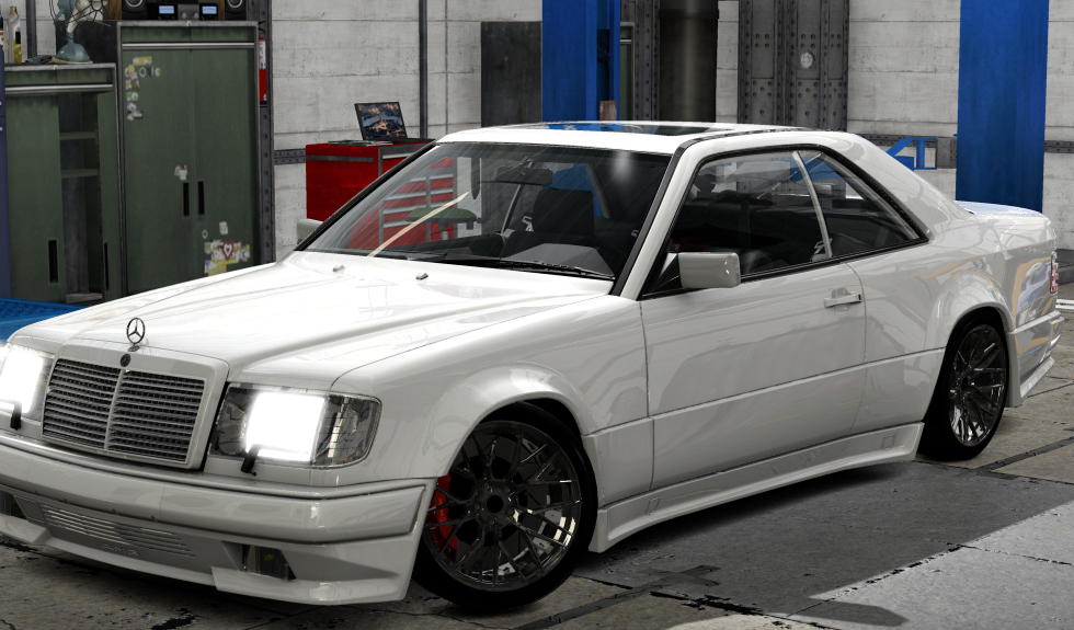 Mercedes-Benz AMG Hammer Coupe 1987, skin Oyster White