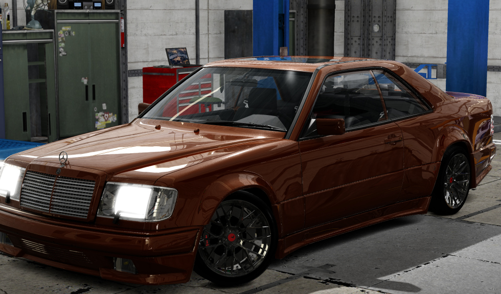 Mercedes-Benz AMG Hammer Coupe 1987, skin brown