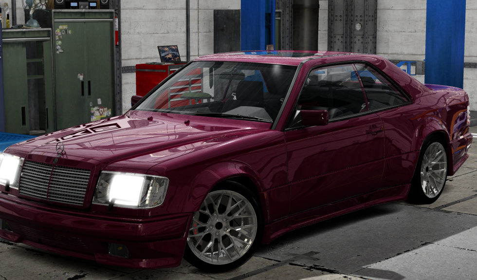 Mercedes-Benz AMG Hammer Coupe 1987, skin maroon