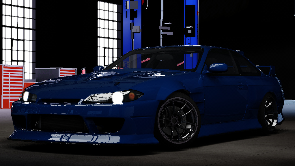 Nissan Silvia S14.5 Drift, skin Light Blue
