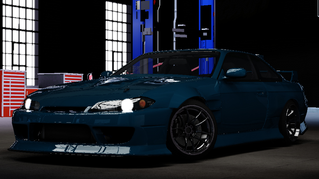 Nissan Silvia S14.5 Drift, skin Marlin Blue