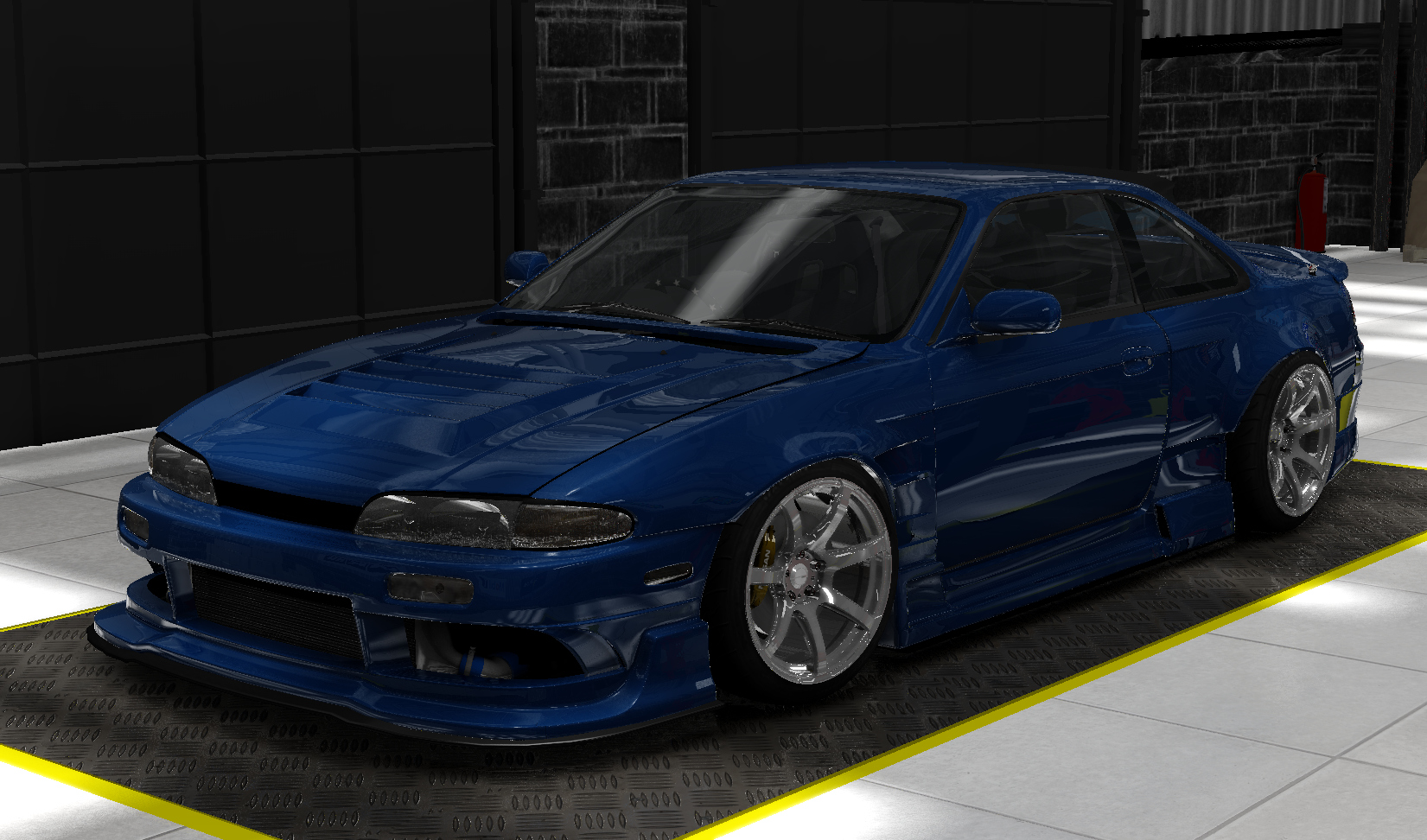 Nissan Silvia S14 Origin Lab, skin Light Blue