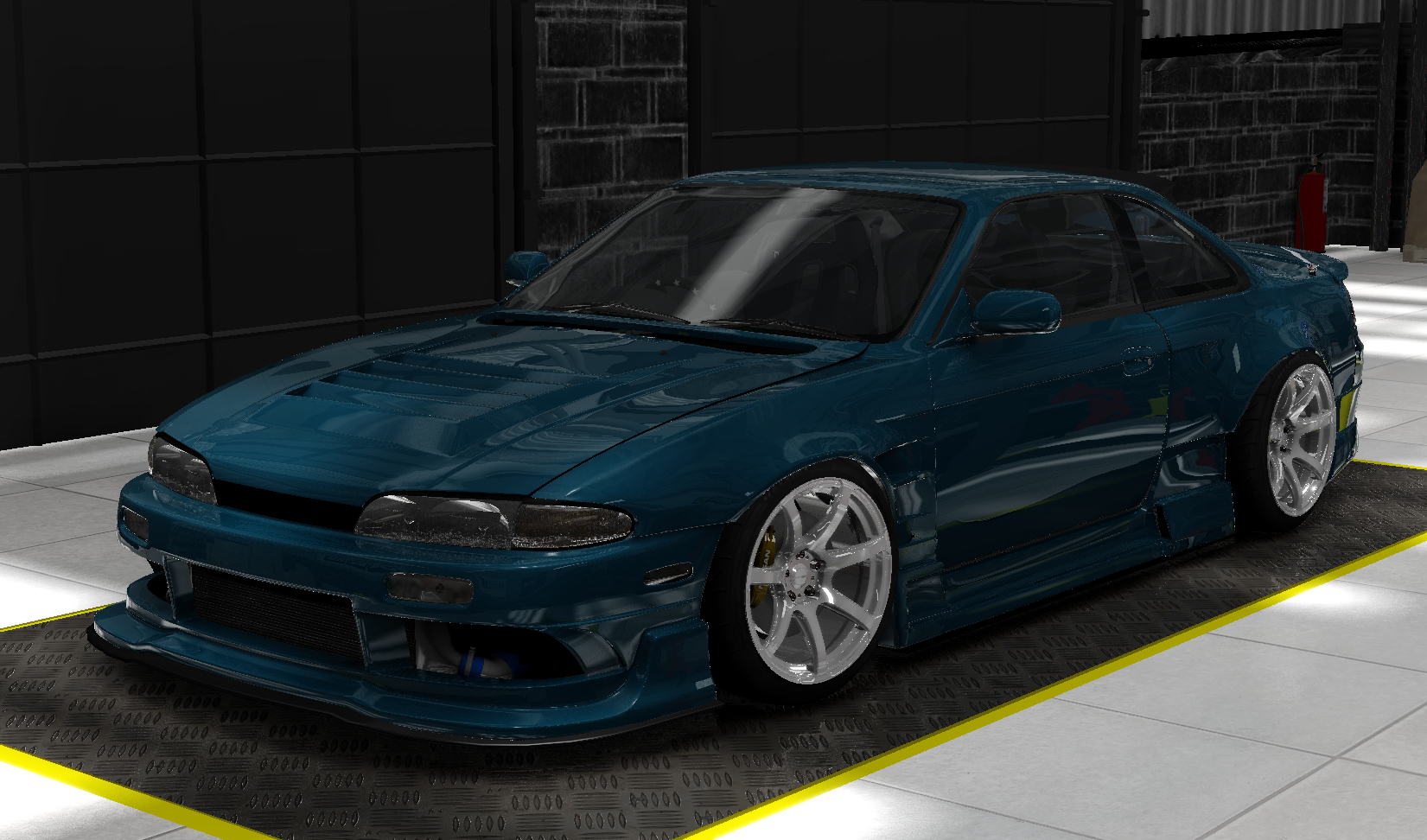 Nissan Silvia S14 Origin Lab, skin Marlin Blue