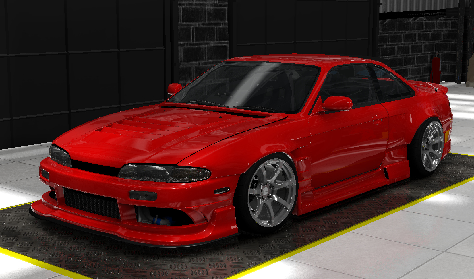 Nissan Silvia S14 Origin Lab, skin lightning_red