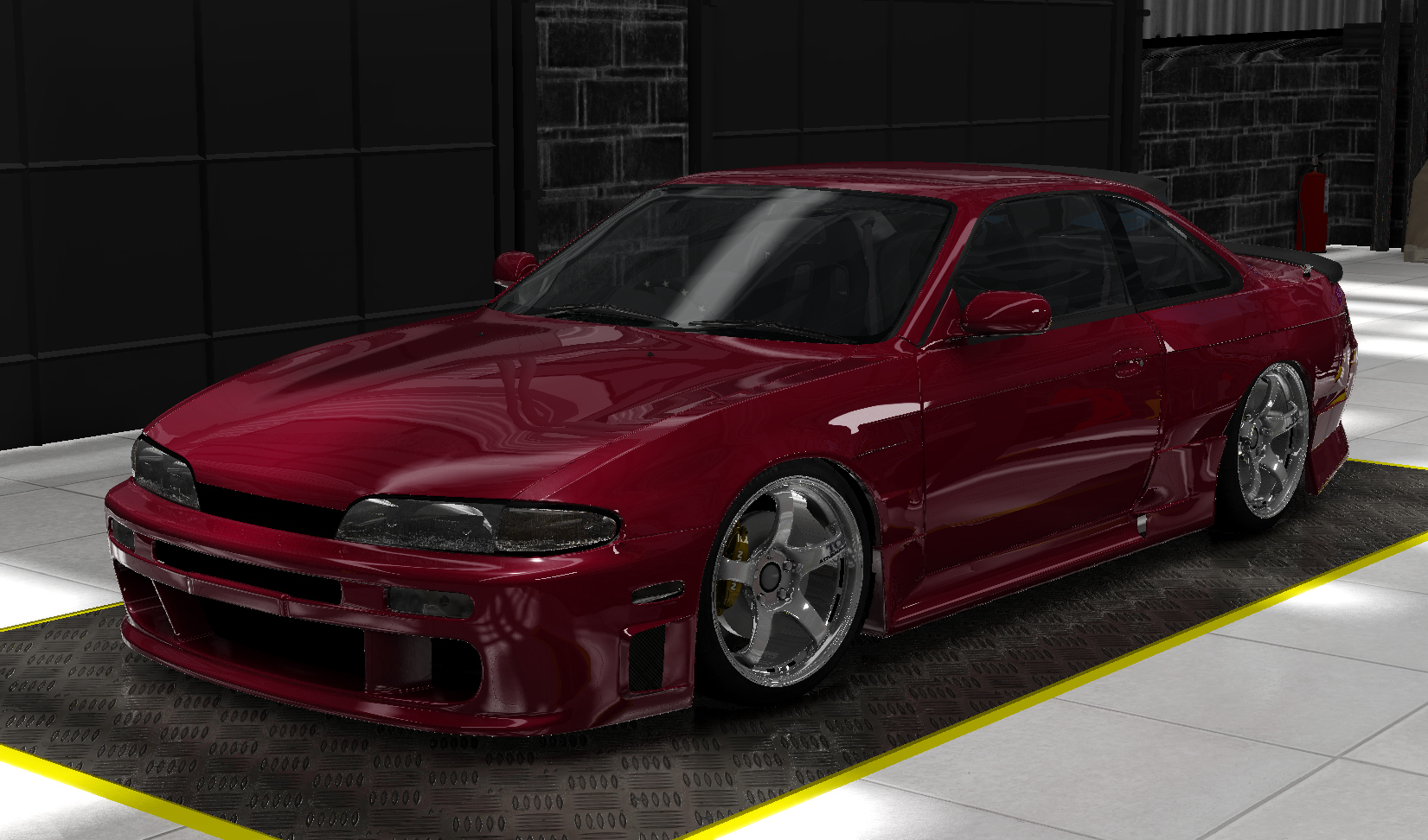 Nissan Silvia S14 VQ35DE, skin Garnet Red