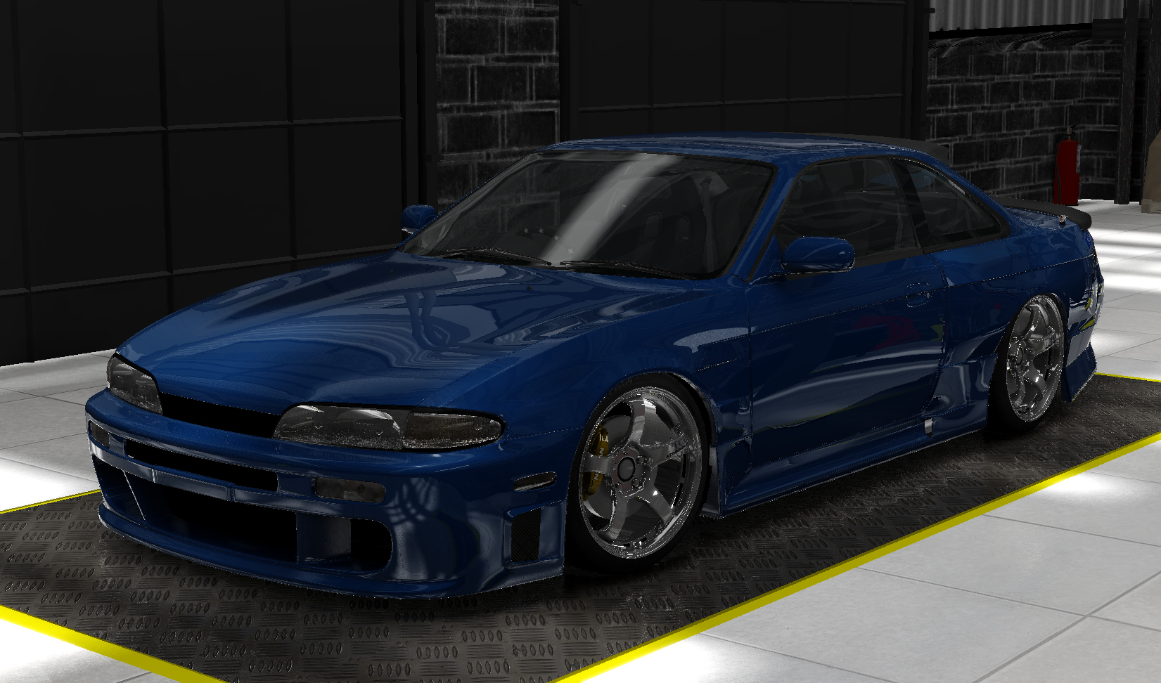Nissan Silvia S14 VQ35DE, skin Light Blue