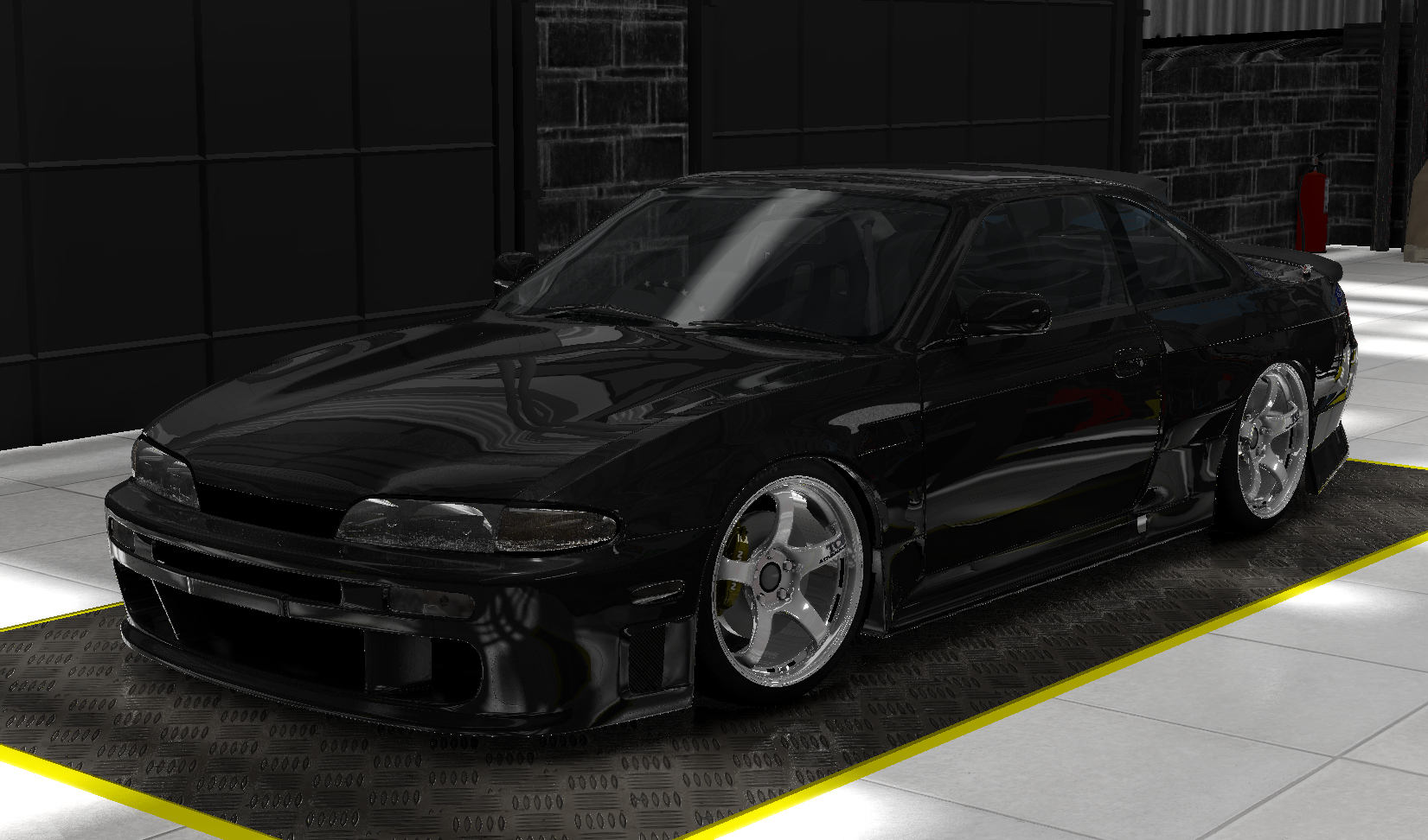 Nissan Silvia S14 VQ35DE, skin black