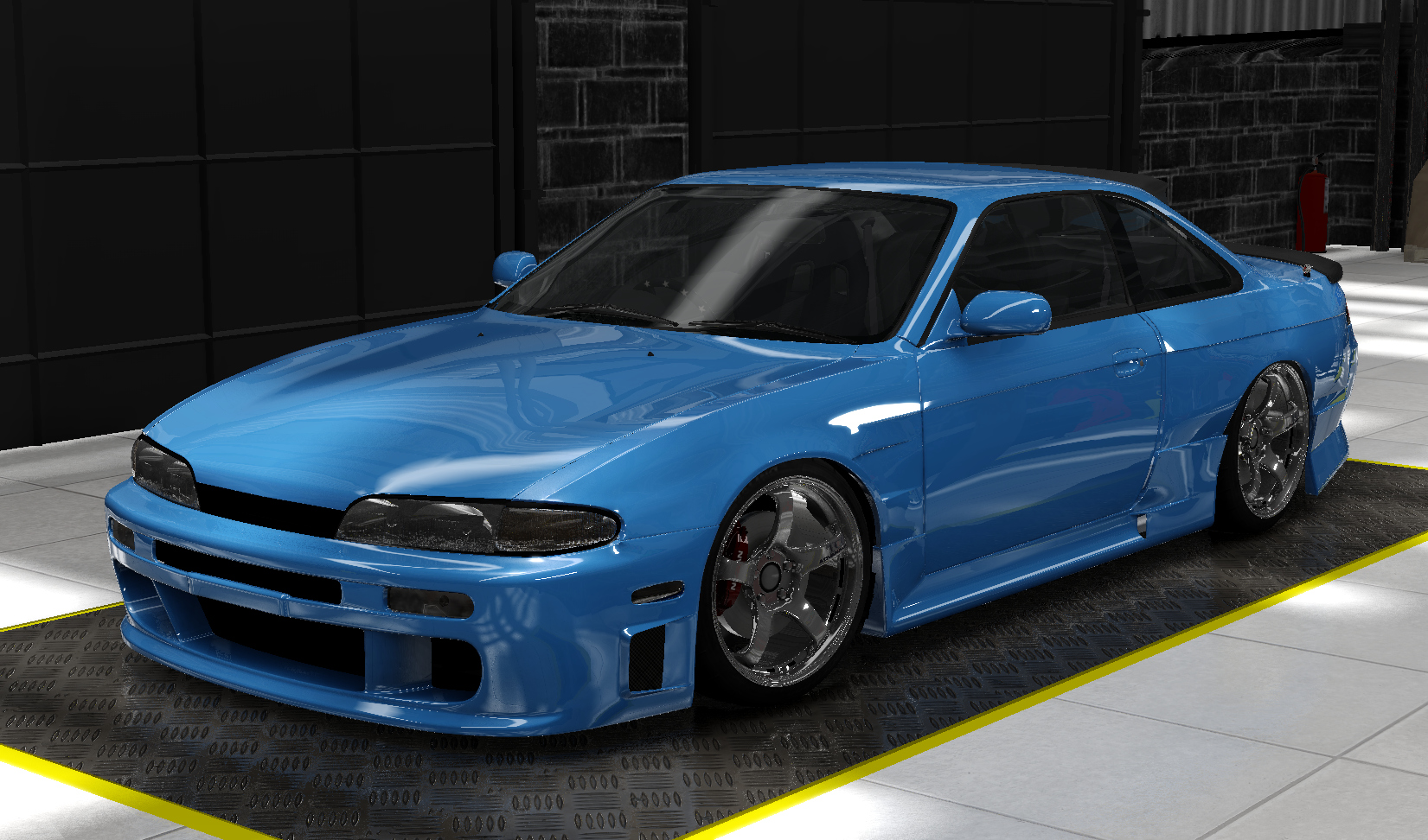 Nissan Silvia S14 VQ35DE, skin hyper blue