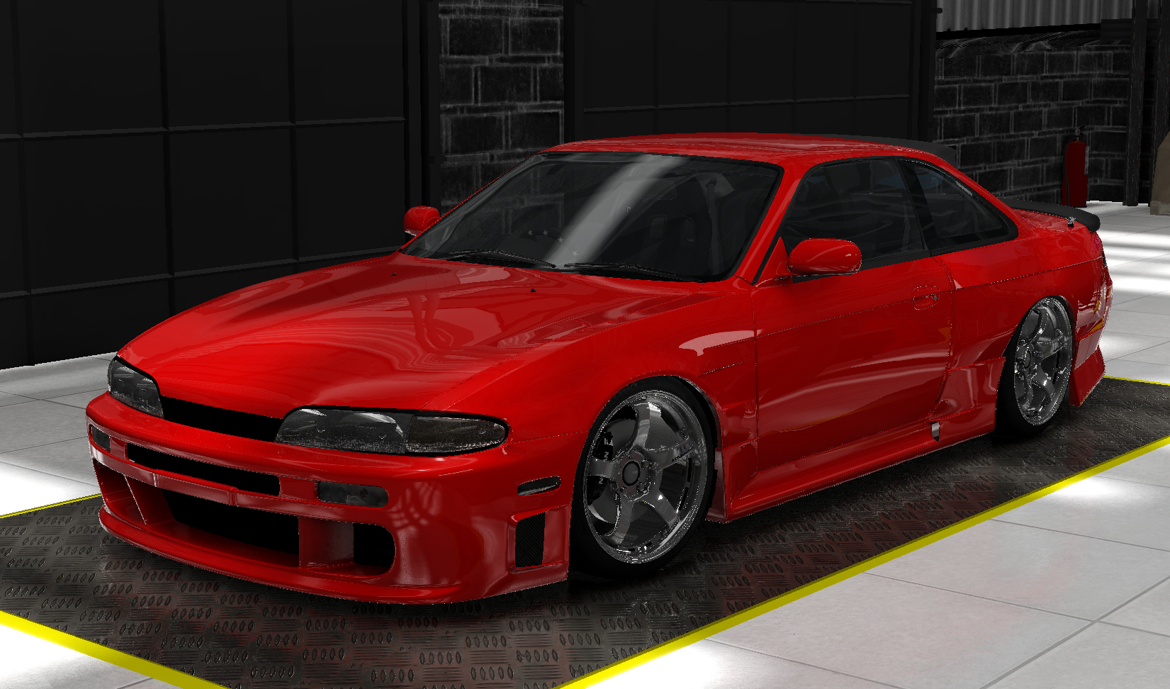 Nissan Silvia S14 VQ35DE, skin lightning_red