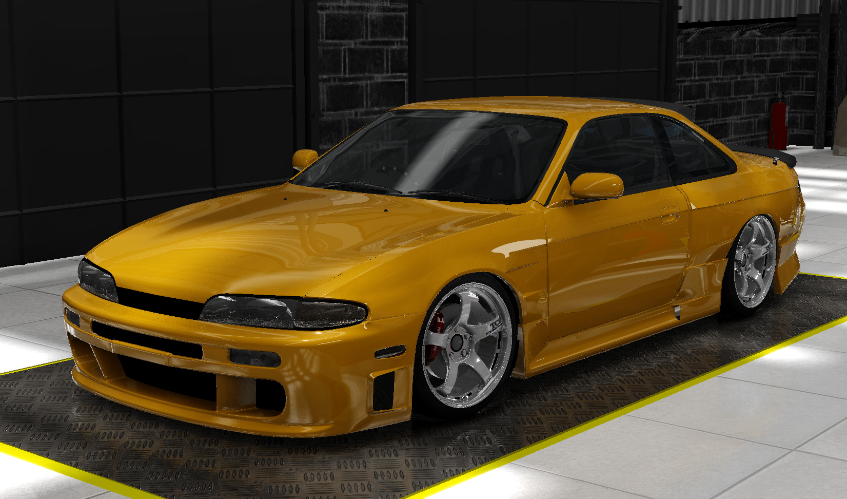 Nissan Silvia S14 VQ35DE, skin vivid_yellow