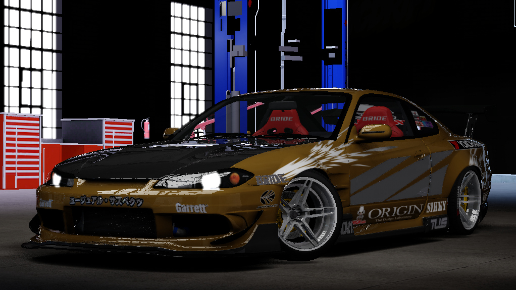 Nissan Silvia S15 Origin Lab VDC, skin Speedxs Golden Brown