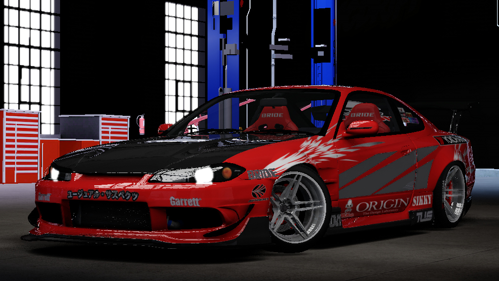 Nissan Silvia S15 Origin Lab VDC, skin Speedxs Red