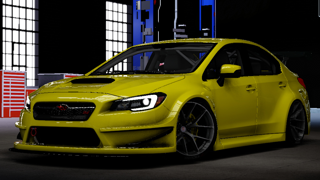 Subaru WRX STI  Drift, skin vivid_yellow