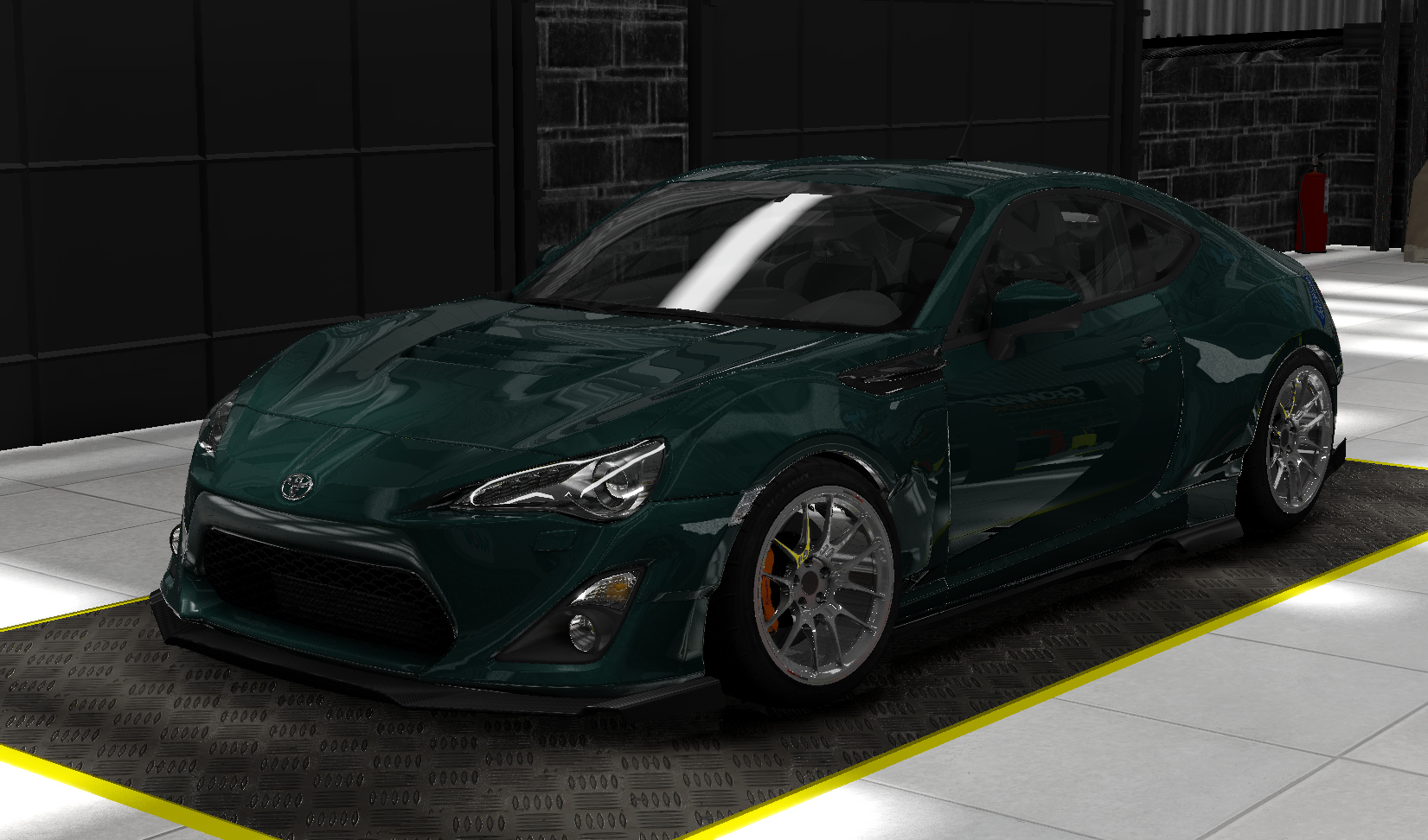 Toyota GT86  Drift, skin Dark Green