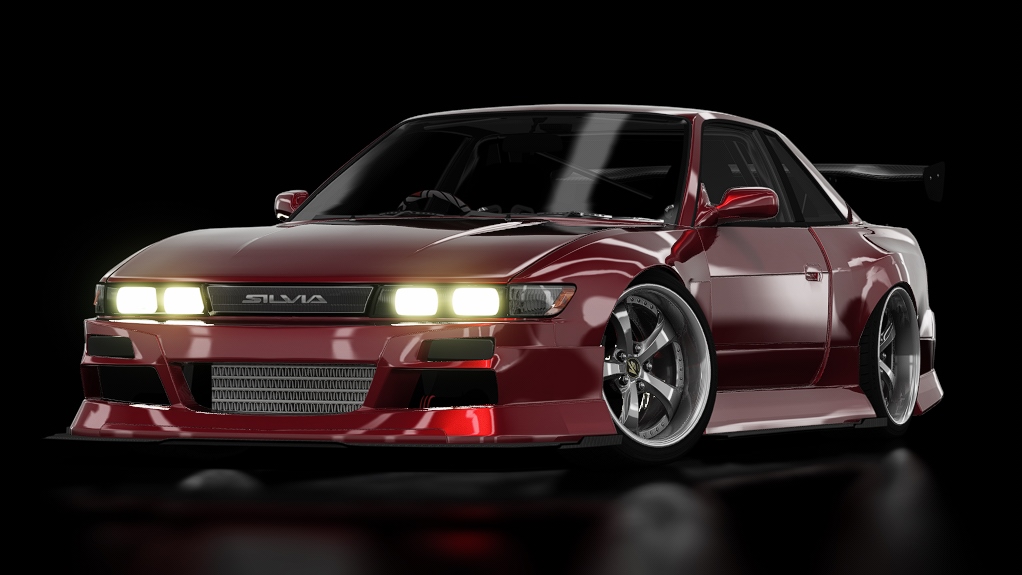 Nissan Silvia S13 Spirit Rei TCL, skin sb_red_b