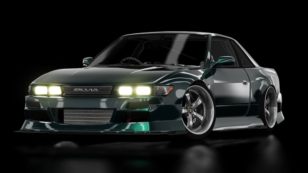 Nissan Silvia S13 Spirit Rei TCL, skin sb_turquoise