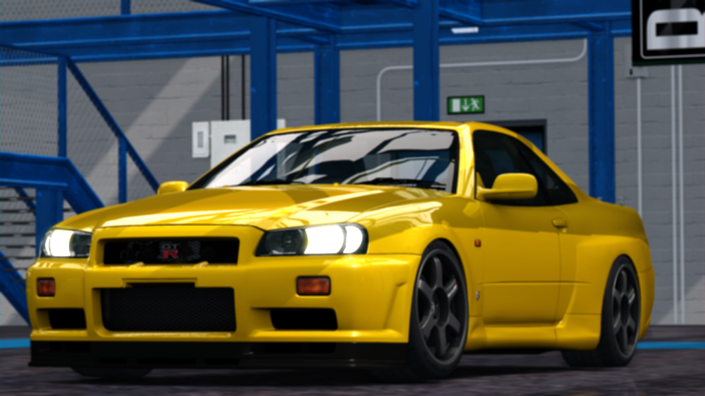 ⭐TNT Nissan Skyline GT-R34⭐, skin 04_lightning_yellow