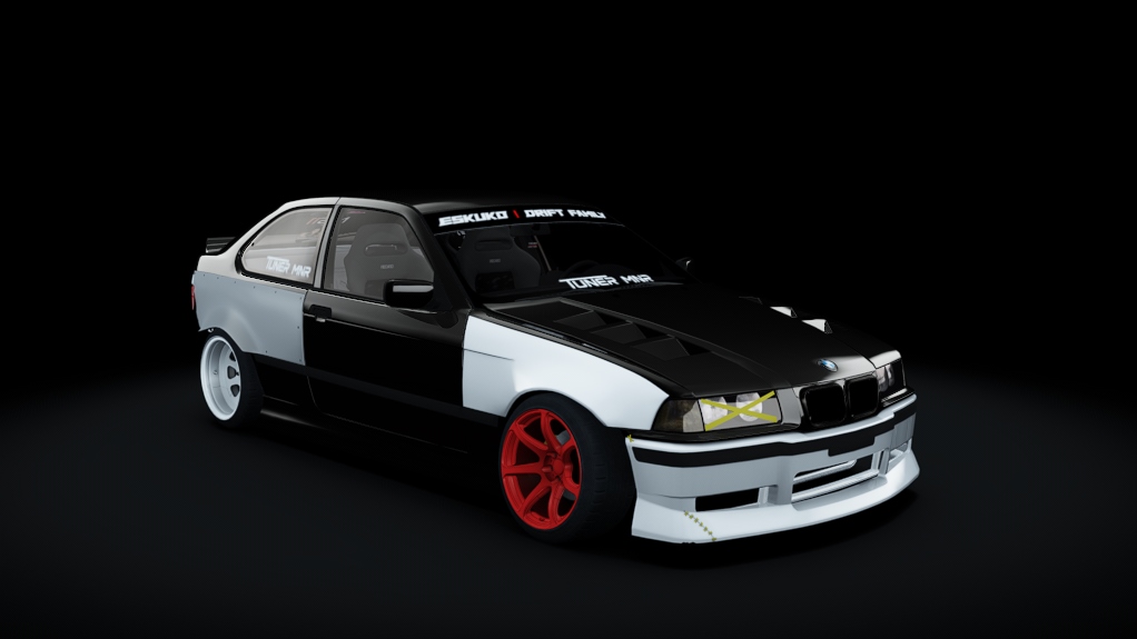 Eskuko Missile E36 compact, skin Black&White