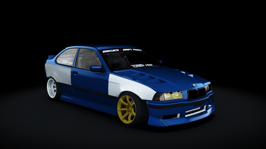 Eskuko Missile E36 compact, skin Blue&White