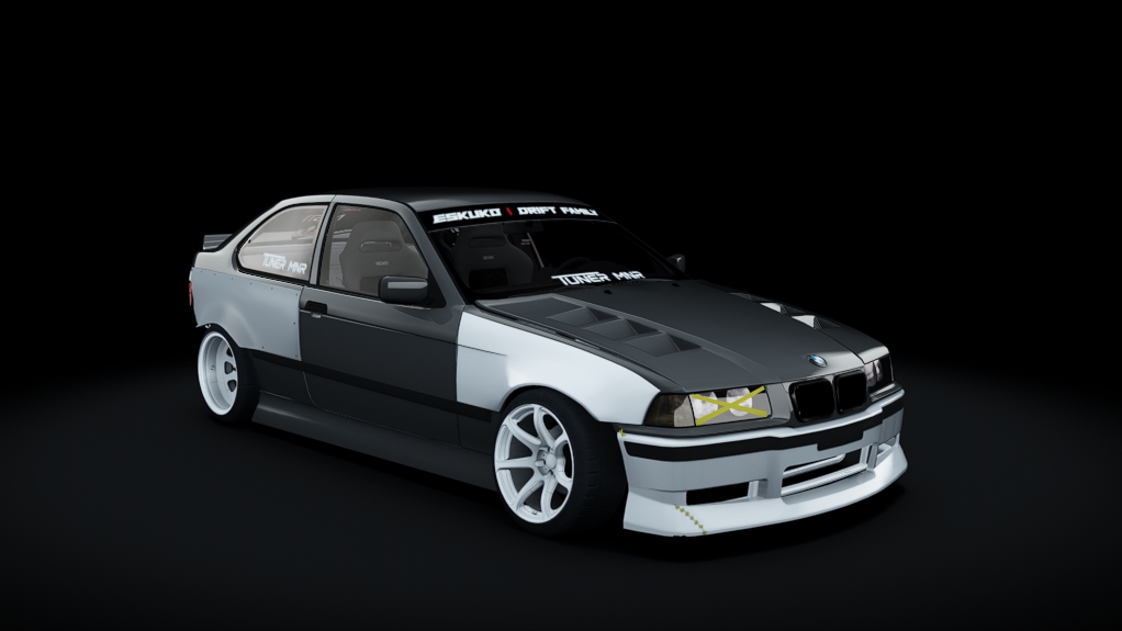 Eskuko Missile E36 compact, skin Grey&White