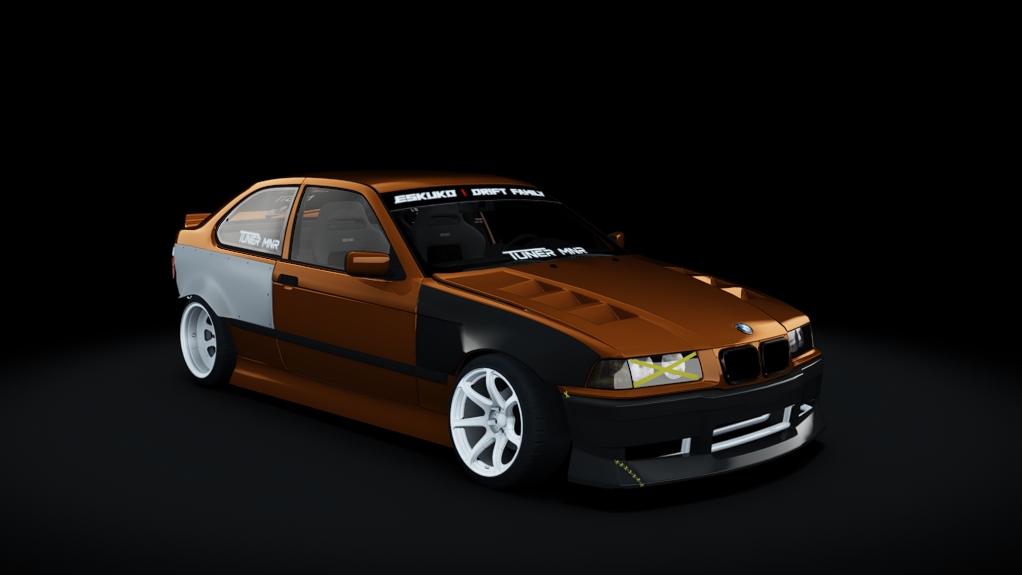 Eskuko Missile E36 compact, skin Orange&Black