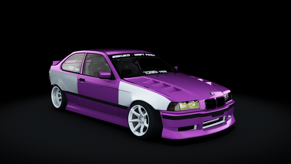 Eskuko Missile E36 compact, skin Pink&White