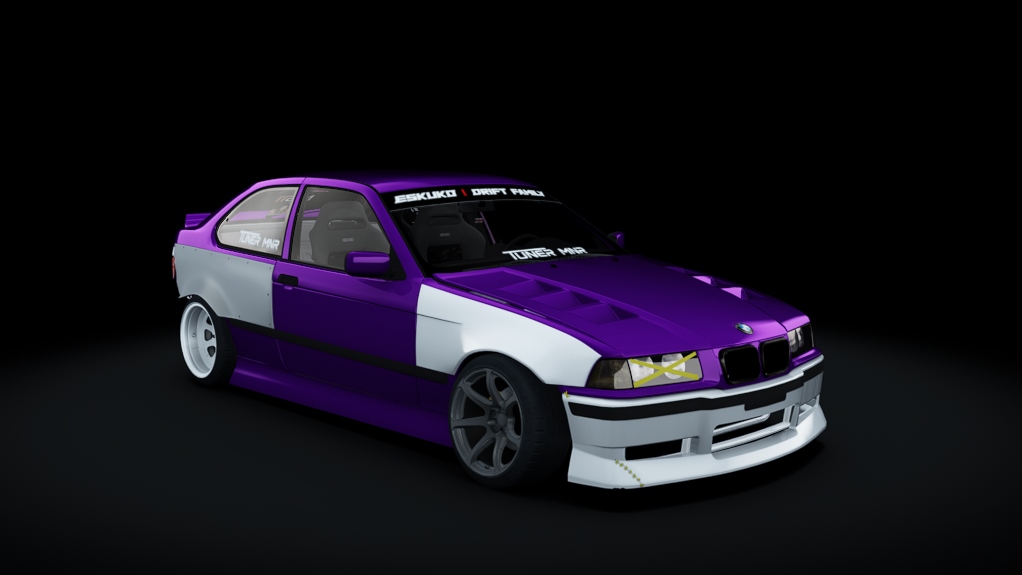 Eskuko Missile E36 compact, skin Purple&White