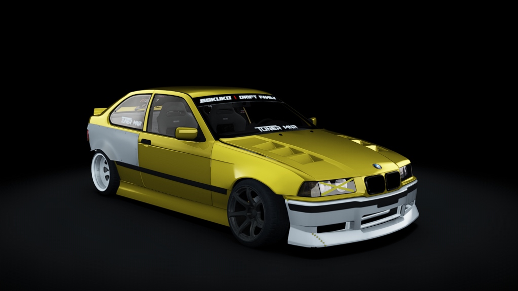 Eskuko Missile E36 compact, skin Yellow&White