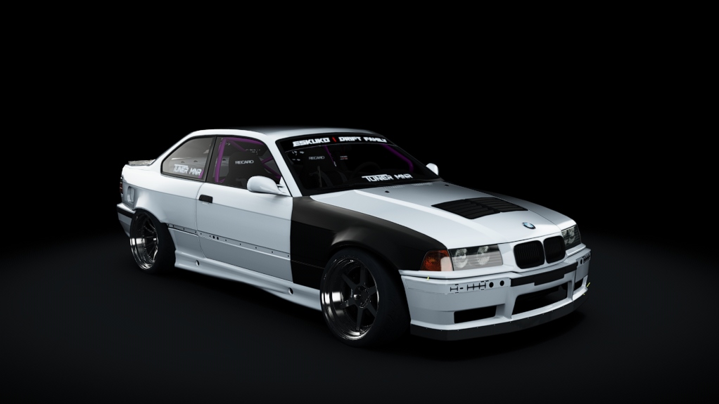 Eskuko Missile E36 coupe, skin Whyte&Black