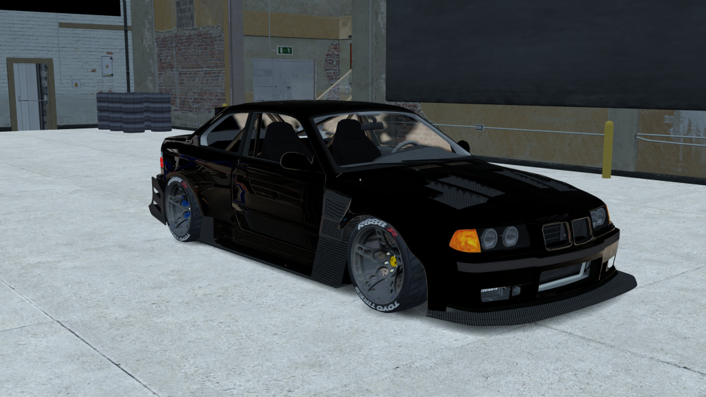 TUS BMW e36, skin black