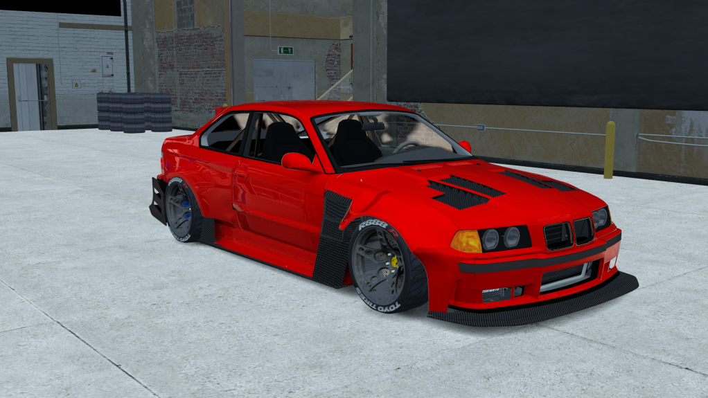 TUS BMW e36, skin red