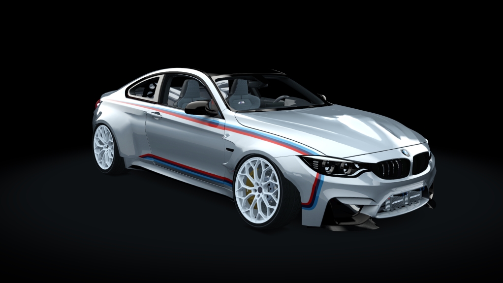 TUS BMW M4, skin m_white_stripe_2