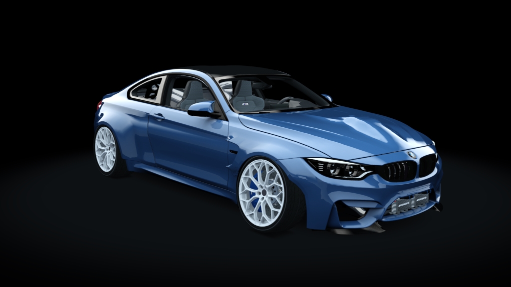 TUS BMW M4, skin yas_marina_blue_metallic